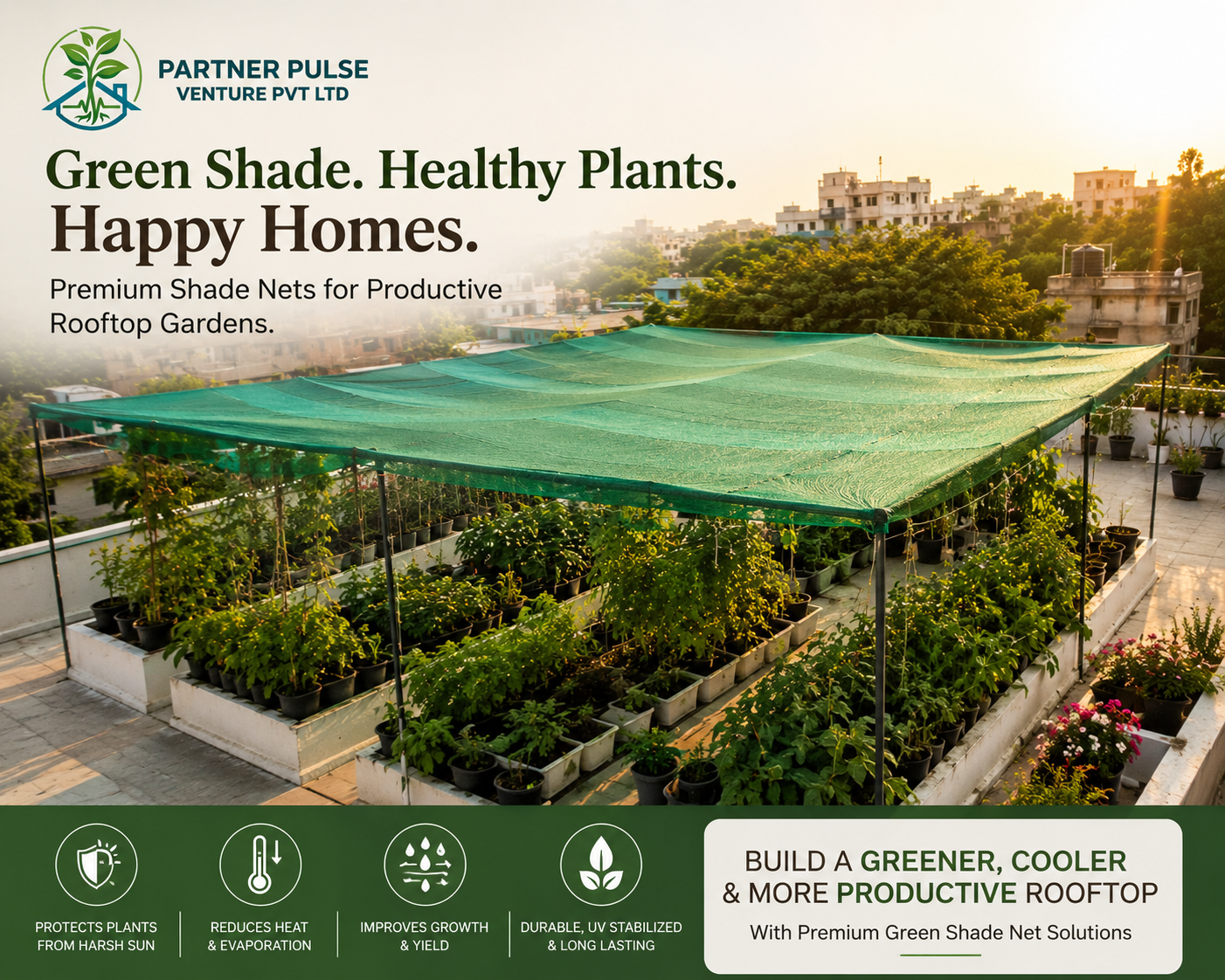 Green Shed Net Rooftop